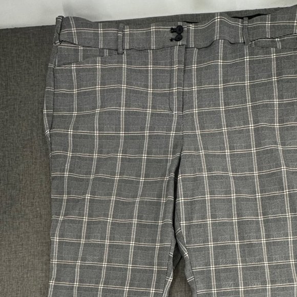Lane Bryant Plaid Pants‎ Straight Plus 26 Elastic Stretch Waist - Picture 4 of 15